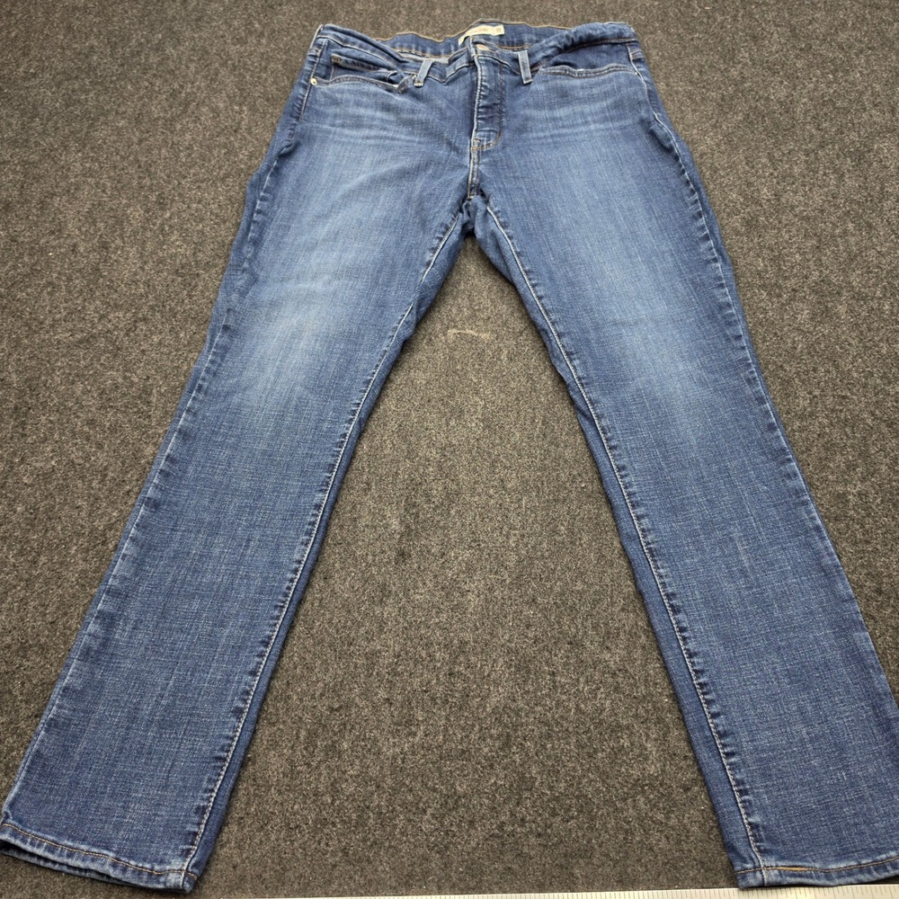 Levi's 311 Shaping Skinny Jeans Womens 33 Blue Medium Wash Stretch Denim